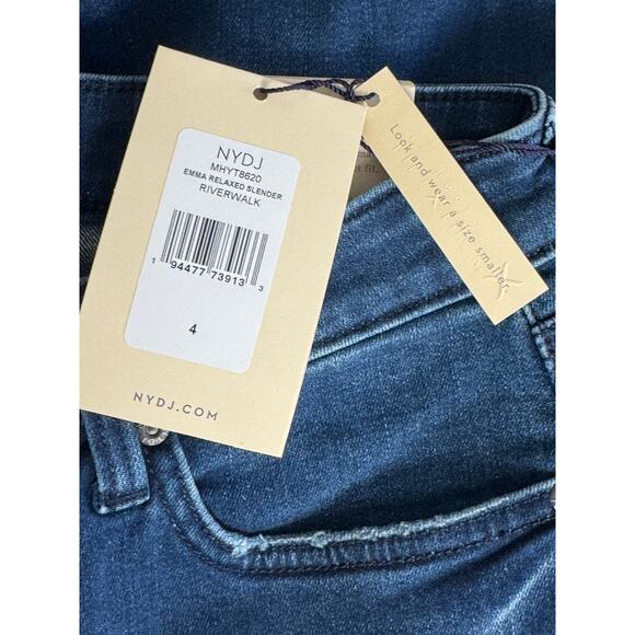 NWT NYDJ Emma Relaxed Slender Jeans in Riverwalk Size 4 - Picture 6 of 12